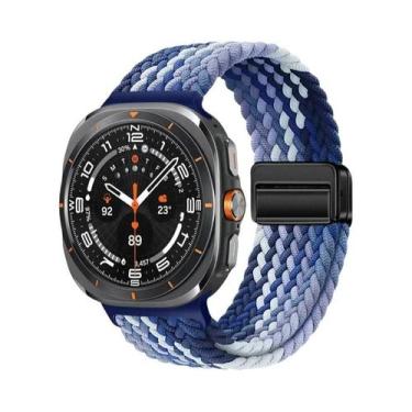 Imagem de Pulseira Magnética Trançada De Nylon De 44mm E 40mm Para Samsung Galax
