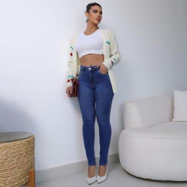 Imagem de Calça Jeans Skinny Com Elastano Feminina Revanche Luciara, 42