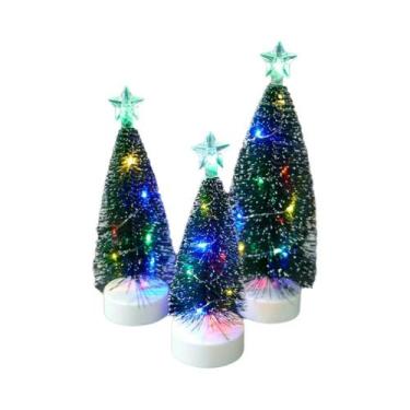 Imagem de Mini Árvores De Natal Luminosas Com LED, Decoração Para Casa, Velas El