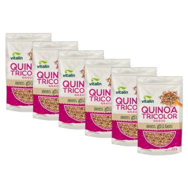 Imagem de Kit 6X: Quinoa Tricolor em Grãos Sem Glúten Vitalin 200g