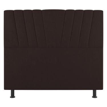 Imagem de Cabeceira Cama Box Casal King Size Dublin 195cm Linho Marrom - Abmaza