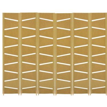 Imagem de 6 Biombo Slim Reto Com Pés Folha Painel Mdf Cru Divisor Divisória Sepa
