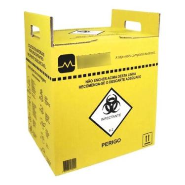 Imagem de Caixa Coletora De Materiais Perfurocortantes - 3 Litros - MAGAZINE MÉD