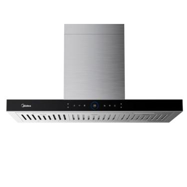 Imagem de Coifa Ilha Midea 90cm Smart Pro Touch Prata e Preto - MH90M83