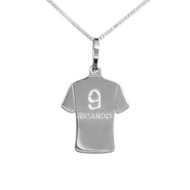 Imagem de Colar Camisa Futebol Coleção Esportes Prata 925 - Sam Joias