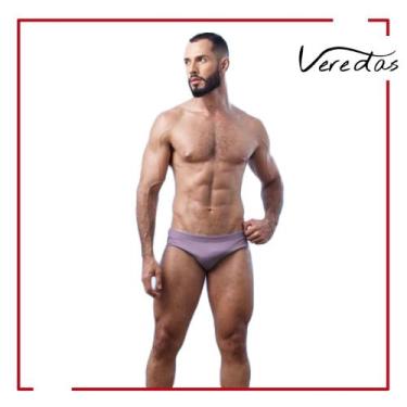 Imagem de Sunga Slip Forrada Adulto lateral 8cm - Veredas, Lilás, G