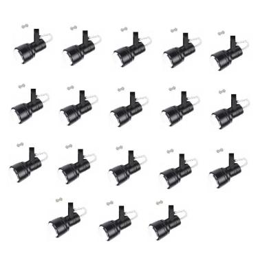 Imagem de Kit 18 Spot Trilho Perfilado Eletro calha Par20 Bulbo OL4