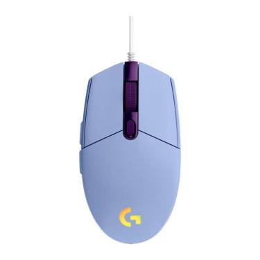 Imagem de Mouse Gamer Logitech G203 LIGHTSYNC RGB, Efeito de Ondas de Cores, 6 Botões Programáveis-Unissex