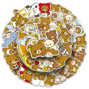 Imagem de Adesivos de vinil impermeável Rilakkumas Anime 50 unidades/lote de 5 a