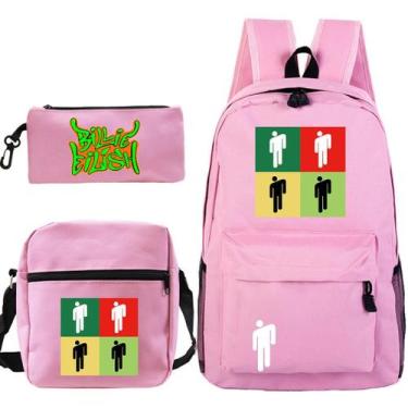 Imagem de Conjunto de mochilas Juices Wrlds Satchel, bolsa escolar casual, 3 uni