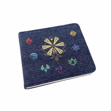 Imagem de Wallet Genshins Impacts, personagens de anime, jeans finos e dobráveis