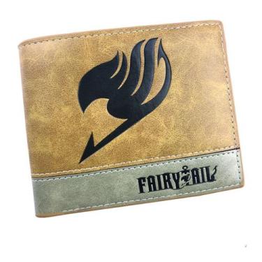Imagem de Bolsa de moedas Wallet Fairy Tail Anime em couro com duas dobras - Yiw