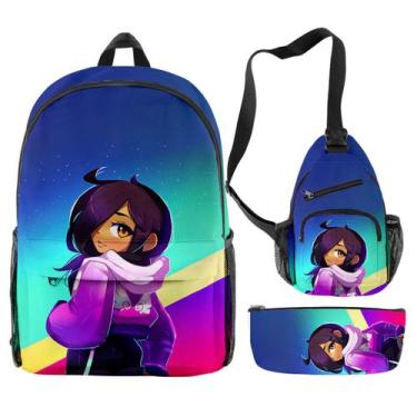 Imagem de Conjunto de mochilas Aphmaus Cartoon Kids School Mochila Anime - yiwei