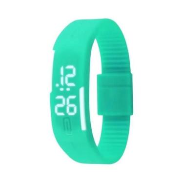 Imagem de Relógio Digital LED Infantil Com Pulseira De Silicone Relógio De Pulso