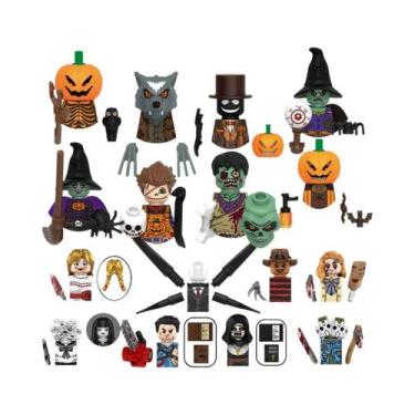 Imagem de Boneco Miniatura De Bloco De Montar Assassinos Palhaços Do Filme De Te