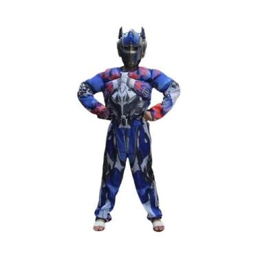 Imagem de Fantasia De Super-Herói Para Crianças, Macacão Musculoso Com Máscara P