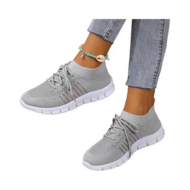 Imagem de Tênis Femininos De Verão Em Malha Respirável, Leves E Casuais, Confort