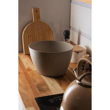Imagem de Bowl Oval 24,5cm x 18cm x 14cm Cinza PP e Bambu Lyor