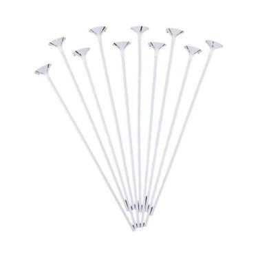 Imagem de Balões De Látex De 31cm Com Suportes De Plástico, 10/20/30/50 Peças, B