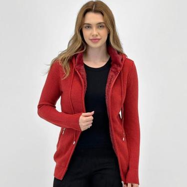 Imagem de Jaqueta Dunialin de Lã com Capuz Feminina-Feminino