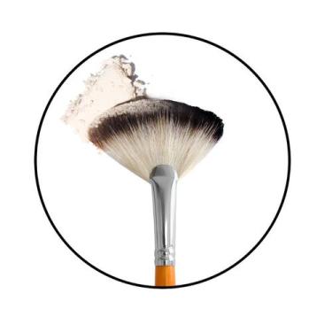 Imagem de Pincel Leque para Pó Brown Line 6 Klass Vough