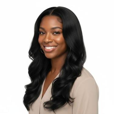 Imagem de Peruca Wig Paloma Sintética 60cm Preto - Black Beauty