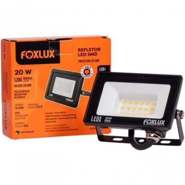 Imagem de Refletor Led Foxlux Bivolt 20w 3000k Preto