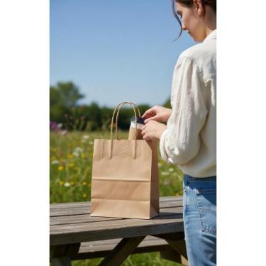 Imagem de 50 Sacolas Kraft P/ Lembrancinhas Festa Brindes Doces 12x16c - Congrat