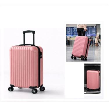 Imagem de Mala Viagem Rigida Abs Bordo Pequena Giro 360 Mao Padrao Rose