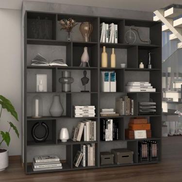 Imagem de Estante para Livros Podcast 10 Prateleiras Preto - Panorama Móveis, Pr