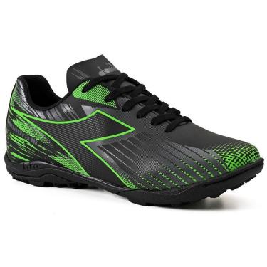 Imagem de Chuteira Unissex Diadora Squadra III Society Preto e Cinza-Unissex