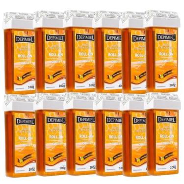 Imagem de Kit 12 Cera Depilatória Roll-on Clássica Depimiel 100g