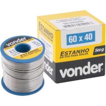 Imagem de Estanho Em Fio Para Solda 500g Azul 60x40 1mm Vonder