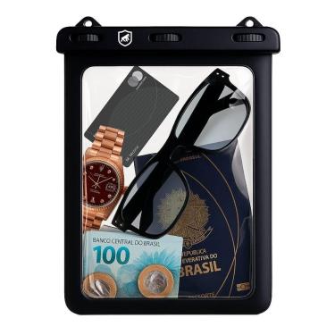 Imagem de Bolsa à Prova D'água Gshield Vertical Ideal para Praia e Piscina em Poliuretano Termoplástico TPU Transparente Unissex