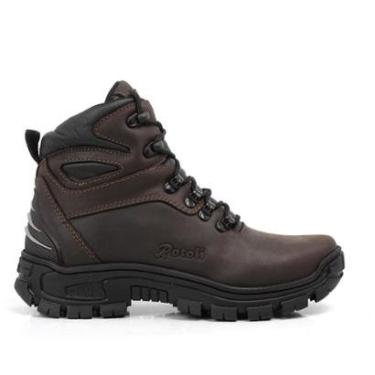 Imagem de Bota Coturno Adventure Masculino Trilha Trabalho Couro Palmilha Em Gel-Masculino
