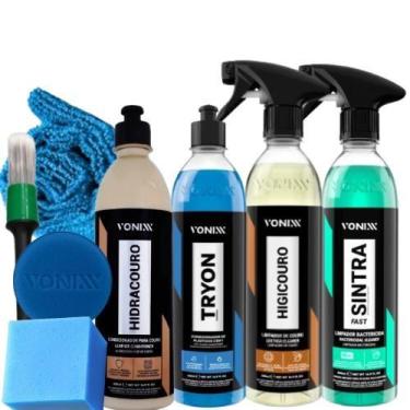 Imagem de Kit carro de aplicativo vonixx higienização completa interna limpeza p