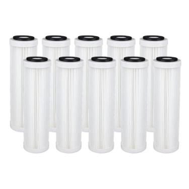 Imagem de Refil Filtro Plissado Lavável 10 Polegadas X 2 1/2 10 Peças Cor Branco