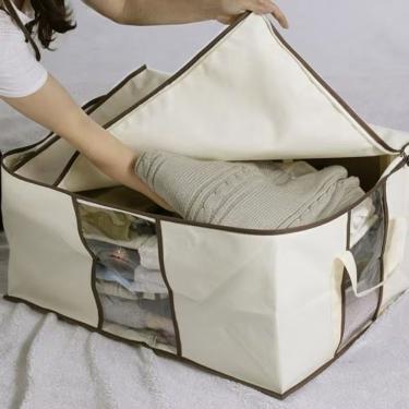 Imagem de Caixa Organizadora Caixa Saco Organizador Cobertor Casaco Guarda Roupa Anti-poeira em T...