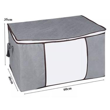 Imagem de Caixa Organizadora Caixa Saco Cobertor Casaco Guarda Roupa Multiuso em TNT Respirável A...