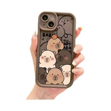 Imagem de Capa De Telefone Macia E Fofa De Capivara Para Apple iPhone 14 pro 16e