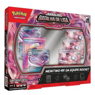 Imagem de Pokémon TCG Mewtwo ex da Equipe Rocket Batalha de Liga Copag