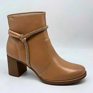 Imagem de Bota Feminina Dakota Strass Salto Bloco Estilosa Confortável D2191-Feminino