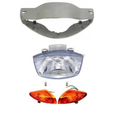 Imagem de Carenagem Farol Bloco Pisca Dianteiro Prata  Biz 100 02..04 - DNSA