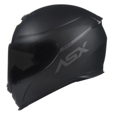 Imagem de Capacete ASX Eagle Solid Preto Fosco Esportivo Masculino e Feminino, 6
