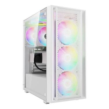 Imagem de Gabinete Gamer Gamdias Aura GC2 Elite, Mid Tower, ARGB, ATX, Lateral e