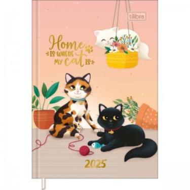 Imagem de Agenda 2025 Costurada Petit P Cats M3 Sortidas - Tilibra