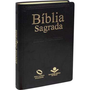 Imagem de Bíblia Sagrada - Nova Almeida Atualizada Capa Preta  Sem índice NAA - 