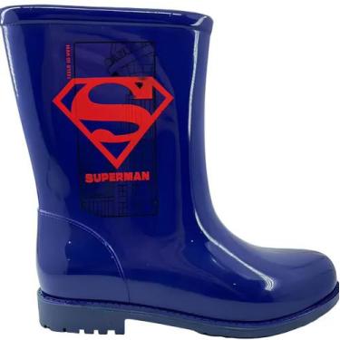 Imagem de Bota Grendene Liga da Justiça 23116 Galocha Menino, 29, Azul