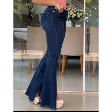 Imagem de Calça Jeans Flare com Detalhe de Corte Dianteiro - Five Jeans, 38