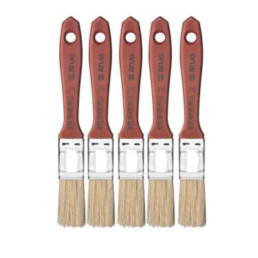 Imagem de Pincel Para Pintura Parede 3/4 Verniz E Stain Atlas- 5 Un